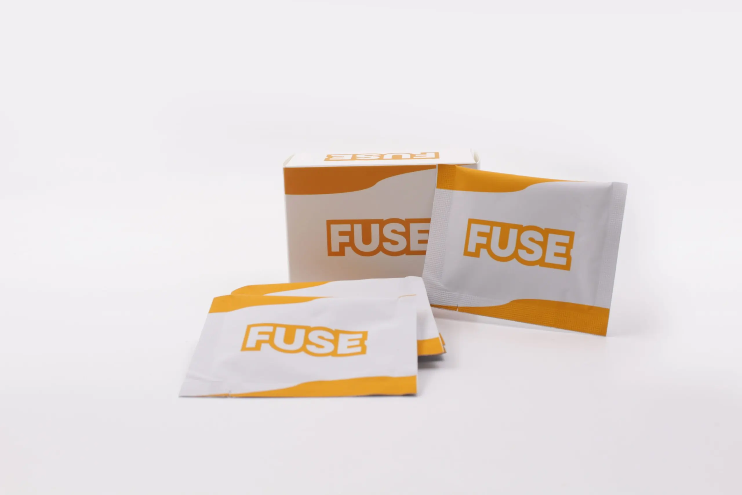FUSE Passion Fruit produkt – vitaminrigt energipulver i små pakker