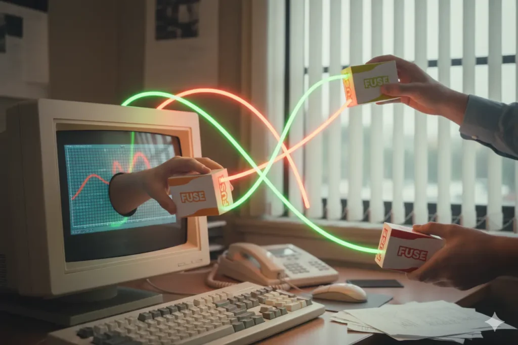 FUSE kommer ud af computeren og forbinder med kunder